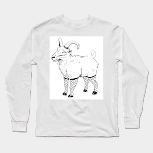 Quirky Goat Long Sleeve T-Shirt